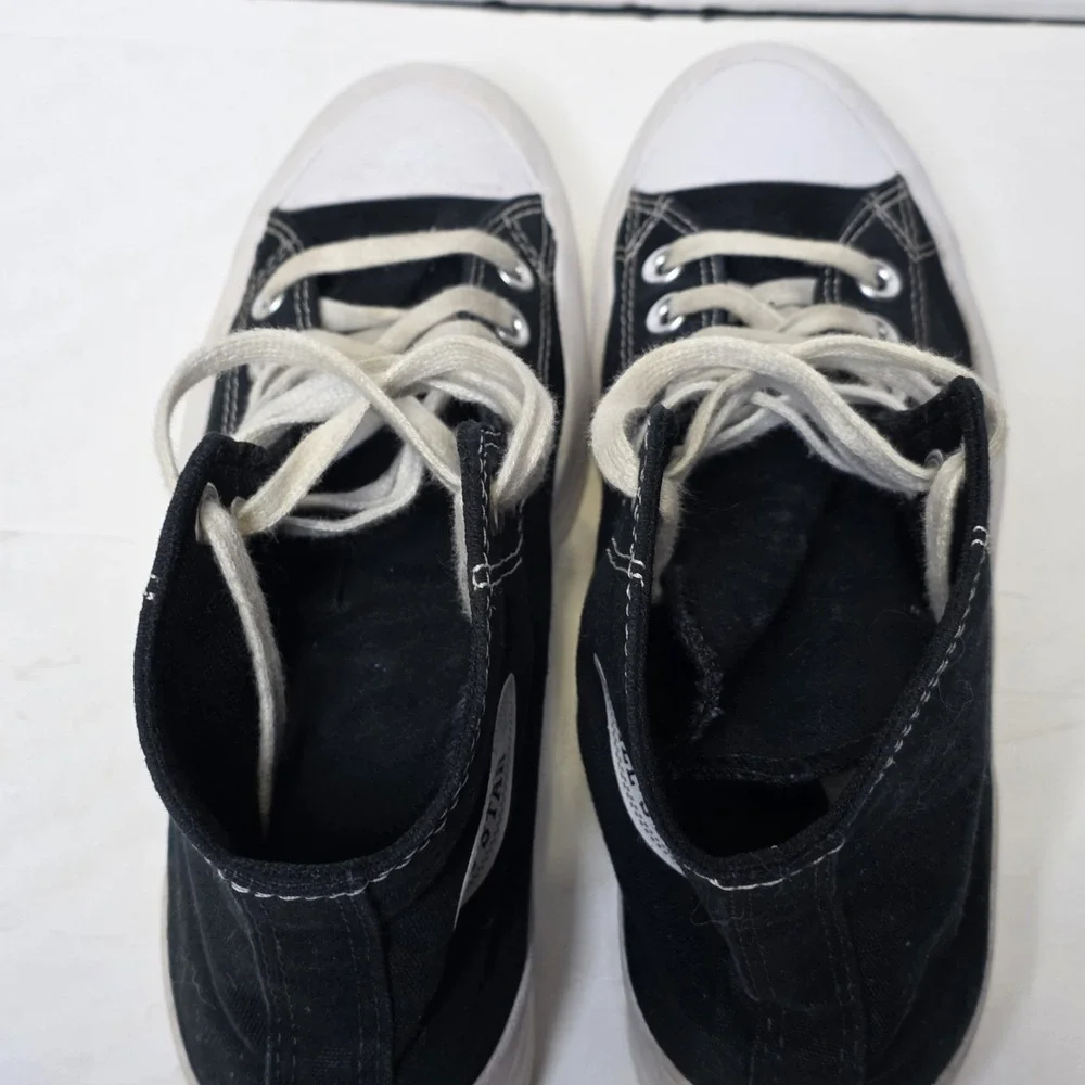 Converse Chuck Taylor All Star Lugged Hi Black Platform Sneakers Women's 8.5 - Picture 7 of 9